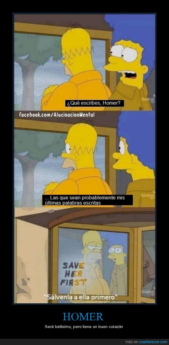 save her first,palabra,ultima,los simpson,marge,amor,homer