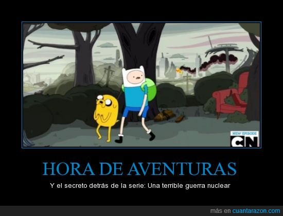 apocapsis,guerra,nuclear,finn,jake,Hora de aventuras,explosion,postapocaliptico