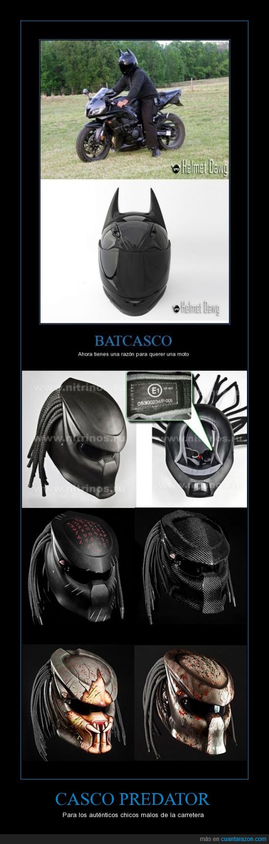 Casco de discount predator para moto