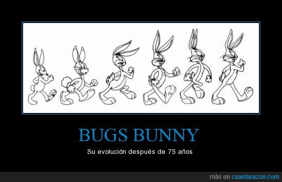 bugs bunny,evolucion,dibujo