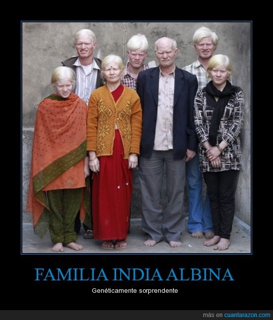Albinos,Familia,Genética,India