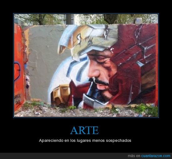 arte,graffiti,ironman,pared