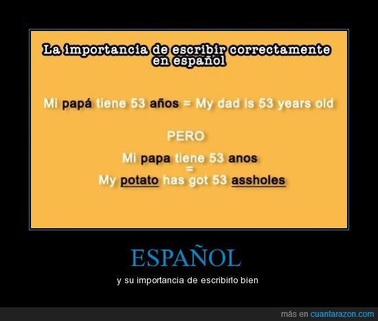 ortografía,inglés,español