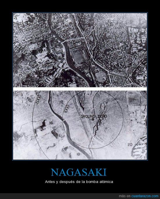 Nagasaki,bomba,átomica,central,campo,mapa,explosión,nuclear