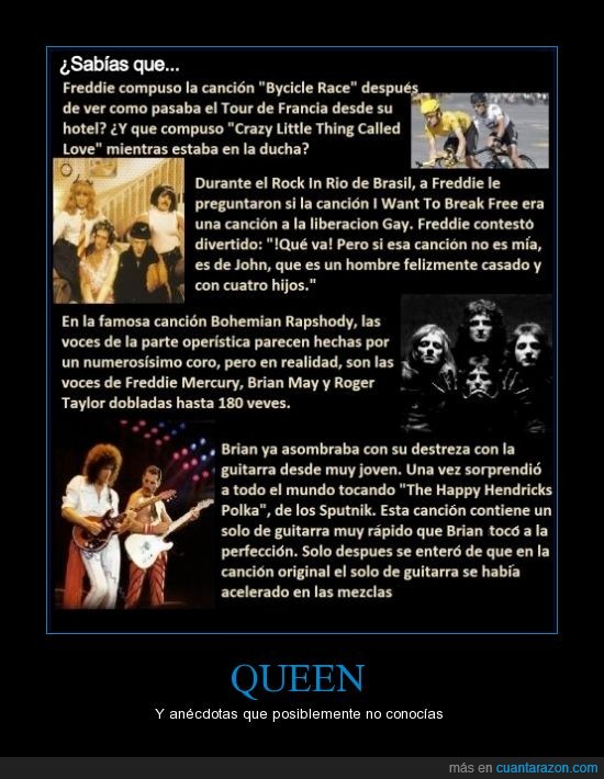 free,queen,curiosidades,cancion,cosas que no sabías,Brian,Freddie