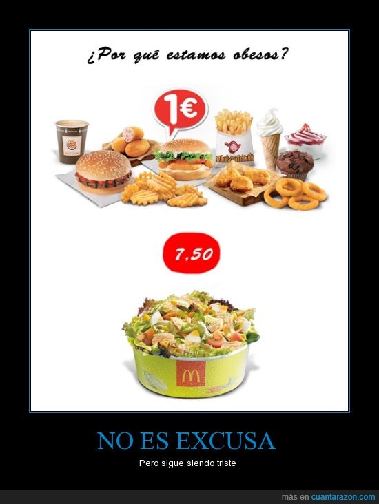 mcdonalds,ensalada,caro,precio,hamburguesa,euro,pagar