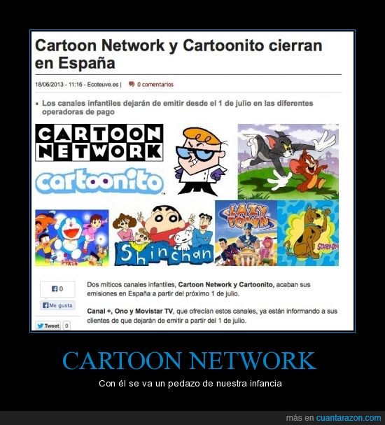 cartoon network,cierra,infancia,parte,series