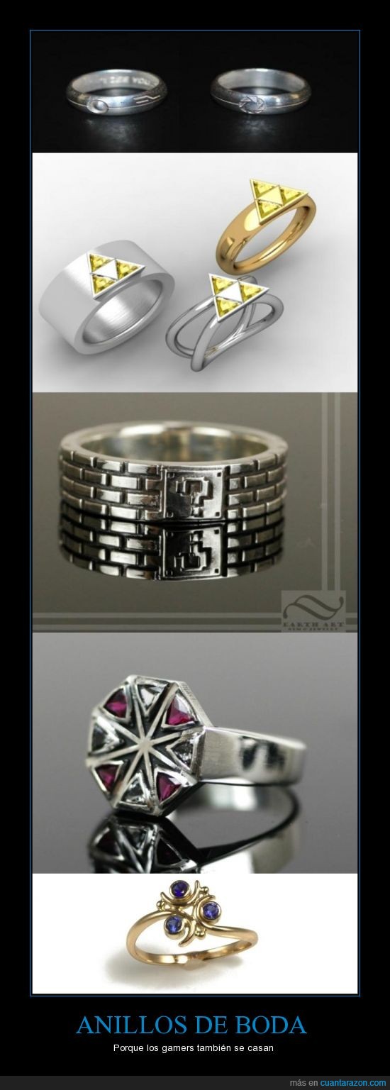 Anillos de compromiso cheap gamer