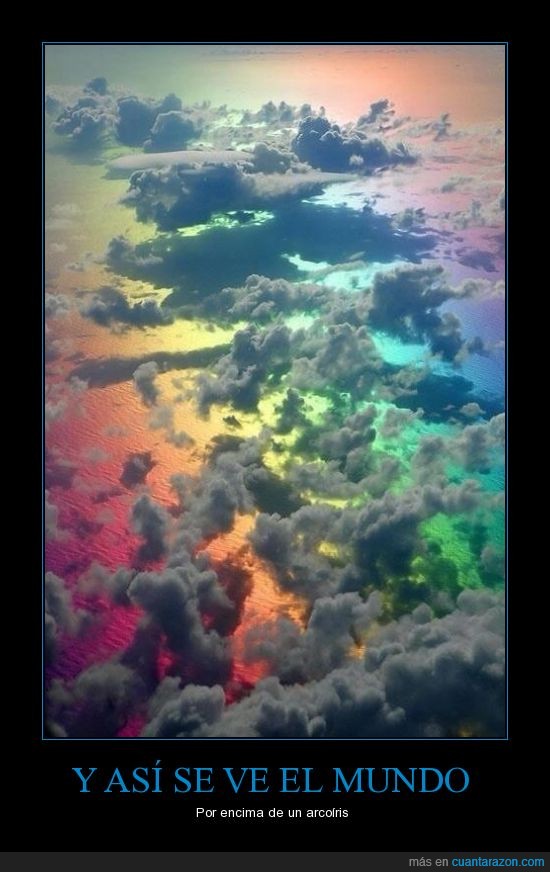 arcoiris,ver,nubes,colores,mar