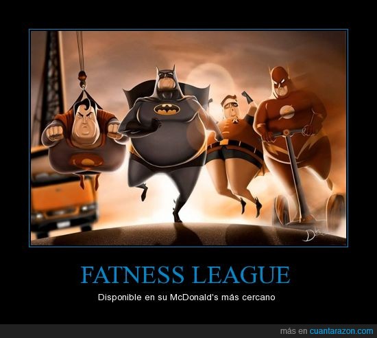fatman,JLA,McDonlad's,No me quiero imaginar a la Mujer Maravilla,Superfat,The Fat,Wally West
