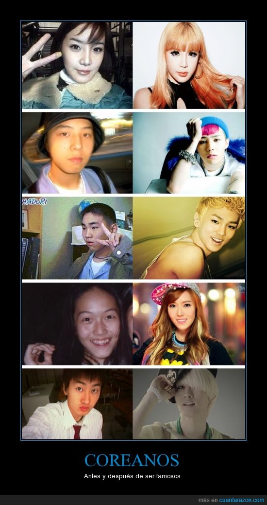 coreanos,diferente,famosos,maquillaje