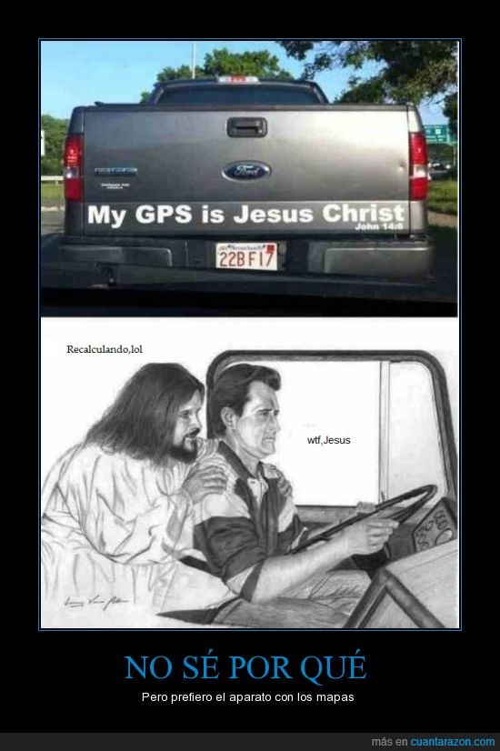 pickup,camioneta,lol,Recalculando,Jesus,GPS,coche