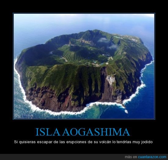 Japón,isla,volcan,aogashima