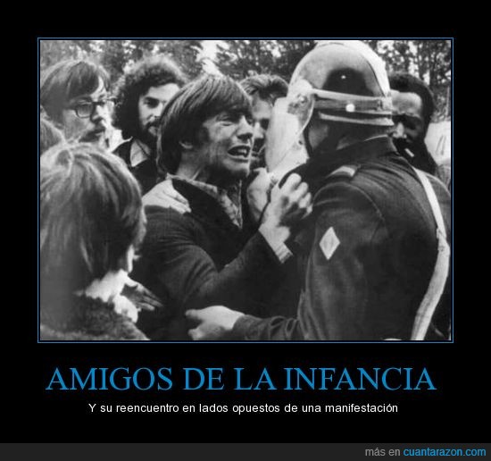 1972,Amigos,dolor,manifestación,policia