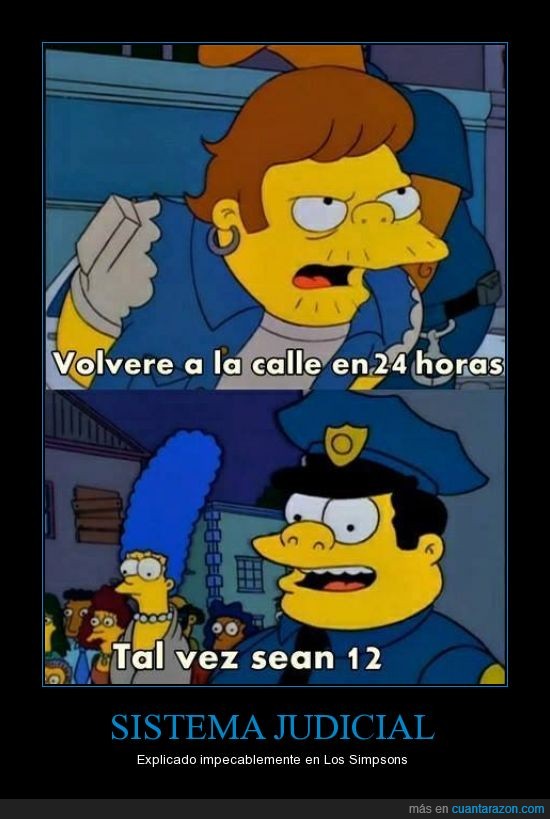 entran y salen,ladrón,justicia,Simpsons