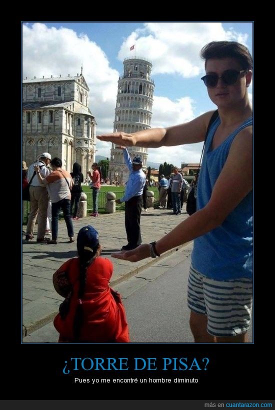 Torre de Pisa,hombre,perspectiva,diminuto