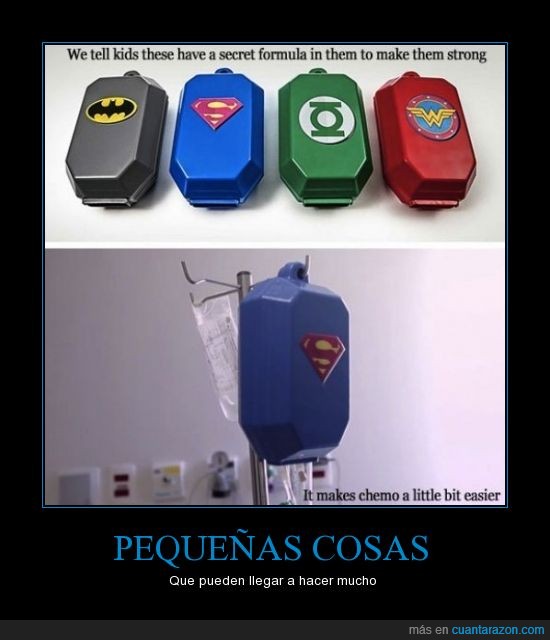 batman,superman,superpoderes,cáncer,superhéroes,gotero,Quimioterapia