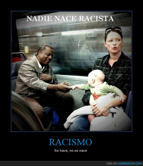 reir,saludar,blanco,negro,racismo,bebé,metro
