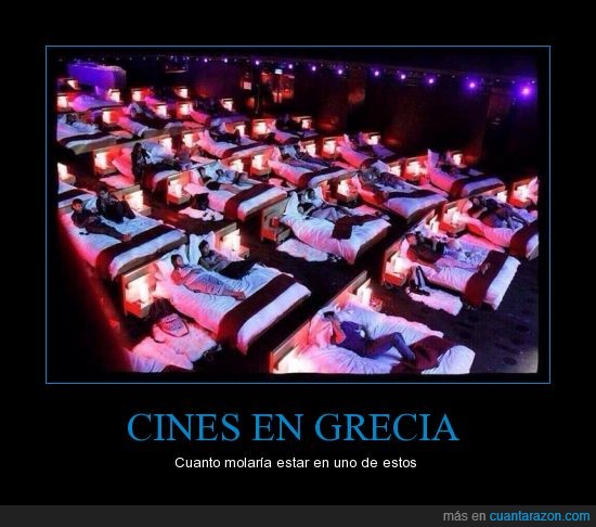grecia,cines,cama,tumbar,comodo,pelicula