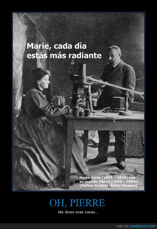 radiactividad,radiante,Curie,Pierre,Marie