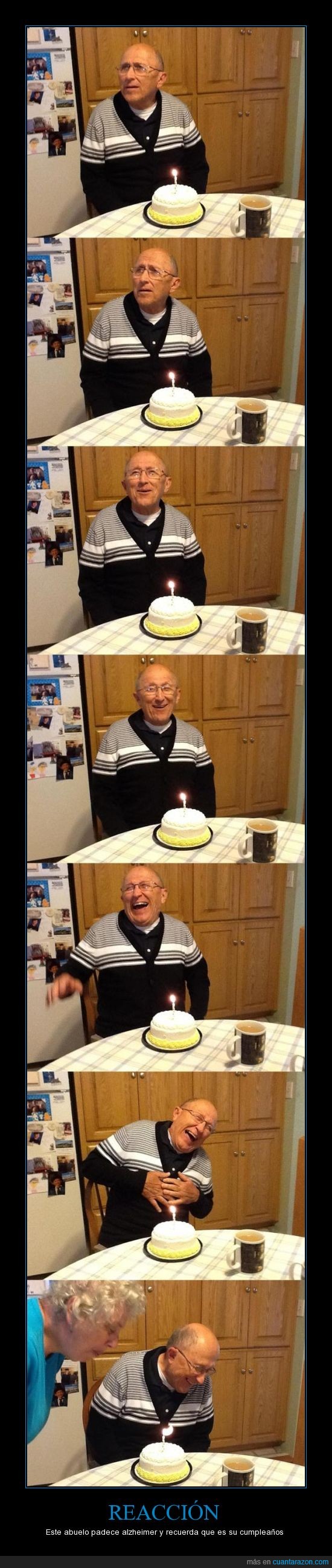 donde esta el logro?,torta,cumpleaños,alzheimer,abuelo,me emocione al ver las imagenes
