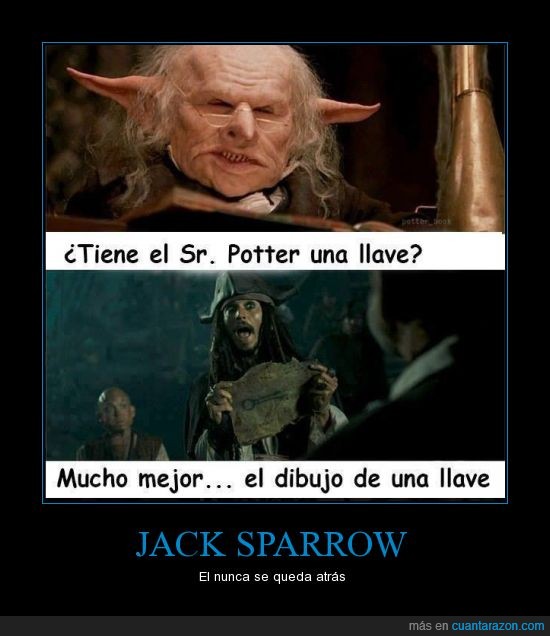 potter,jack sparrow,llave