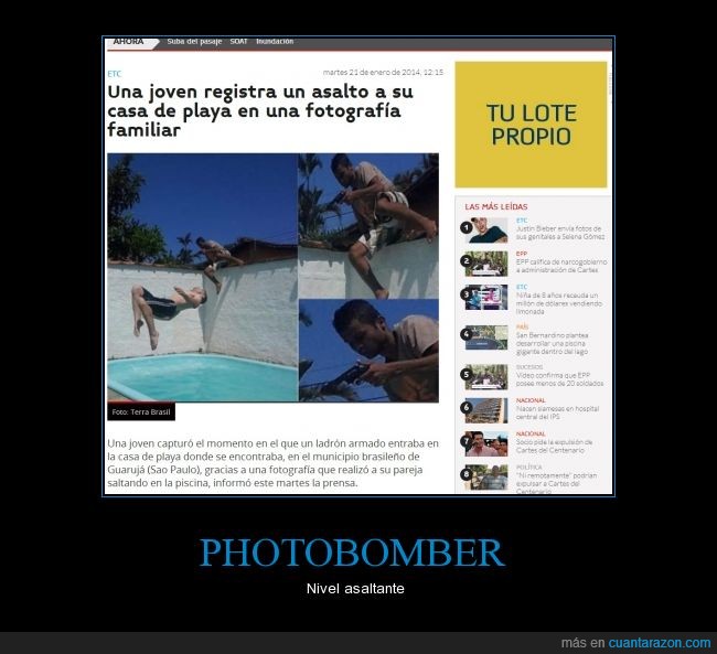 PHOTOBOMBER,segundo enviado,brasil,Justin  Bieber,el solo queria salir en la foto,segundo publicado