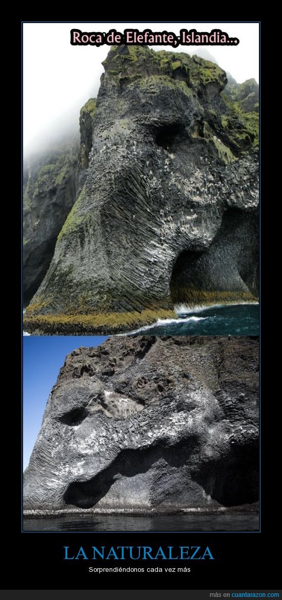 naturaleza,islandia,elefante,roca
