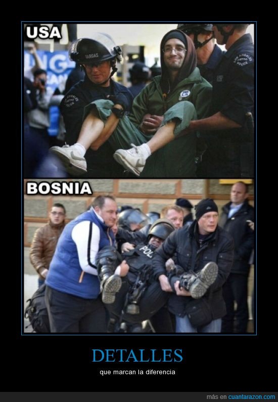 manifestante,usa,bosnia,con dos c*jones,policia