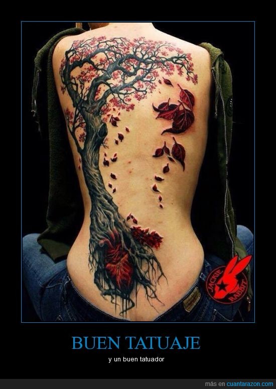 Corazón,hojas,árbol,tatuajes