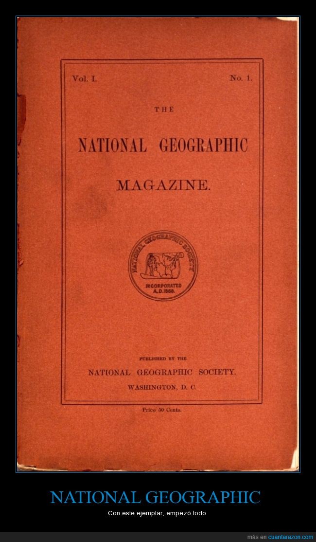 primer ejemplar,National Geographic,revista,historico,portada