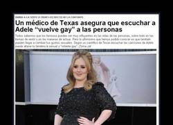 Enlace a Escuchar a Adele te vuelve homosexual