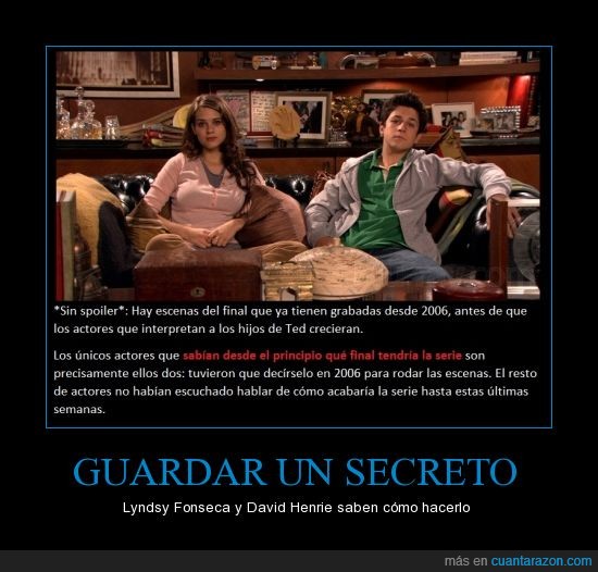 como conoci a vuestra madre,HIMYM,how i met your mother,David Henrie,Lyndsy Fonseca,Ted Mosby,final,serie