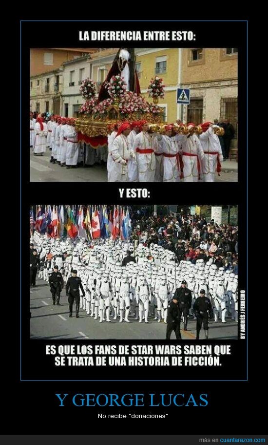 santo,jesus,semana santa,stormtroopers,procesion,george lucas,desfile