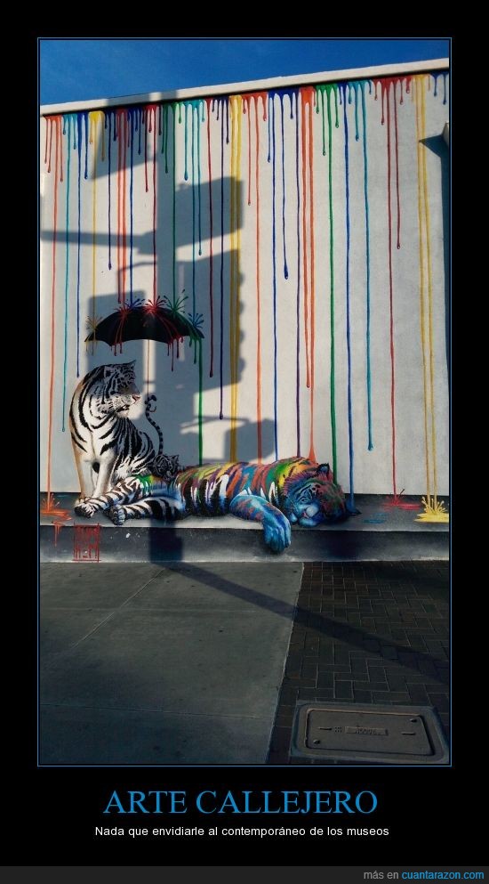 arte,graffiti,tigres,pintura,calle,colores
