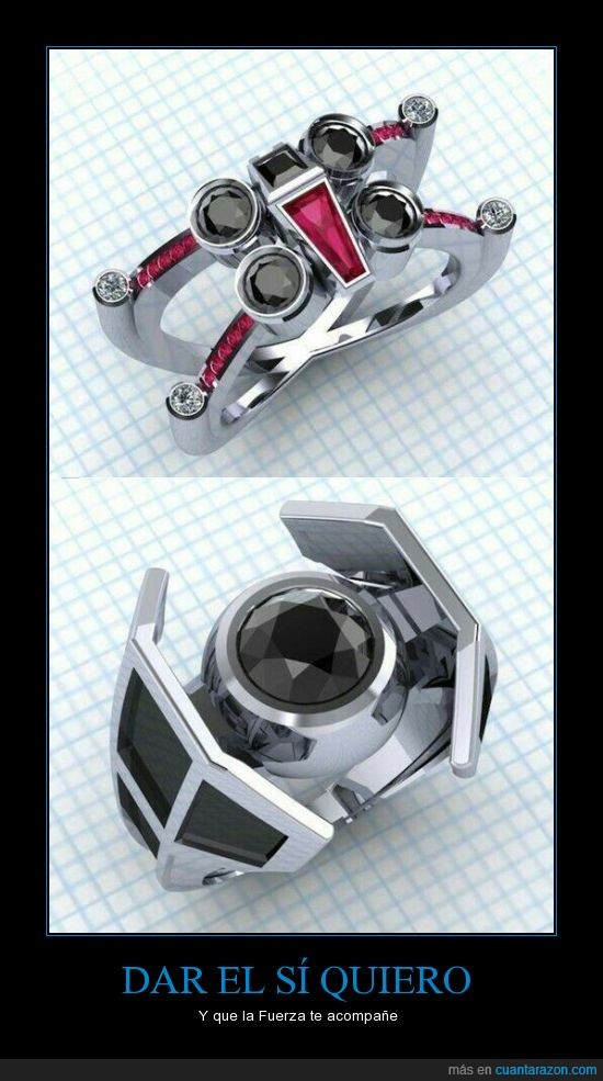 Anillos de compromiso frikis on sale