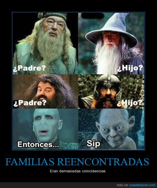 El Señor de los anillos,Harry Potter,voldemort,hagrid,gandalf,albus,dumbledore,gimli,gollum