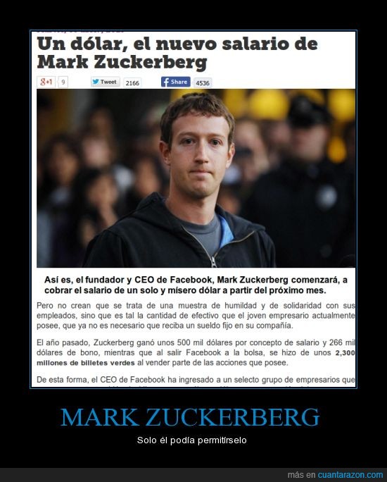dinero,facebook,mark zuckerberg,dolar,sueldo,pagar