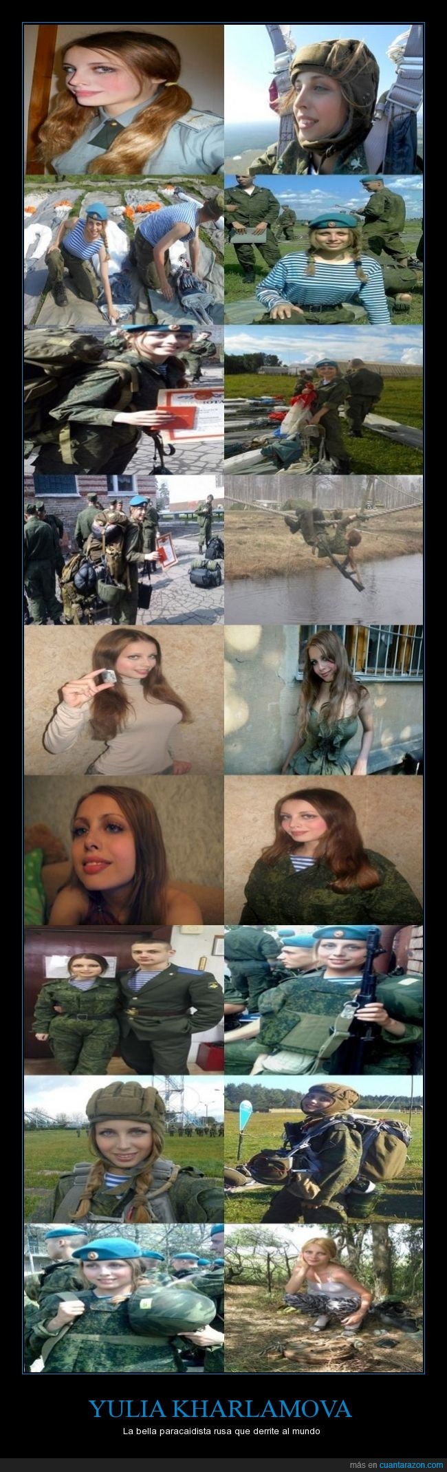 Rusia portal chino Spanish,Yulia Kharlamova,paracaidista,belleza