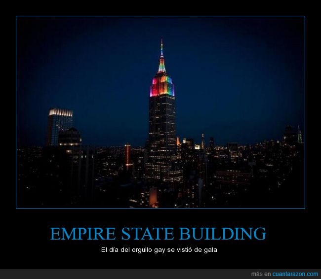 edificio,Empire State Building,orgullo,homosexuales,bandera,colores,new york