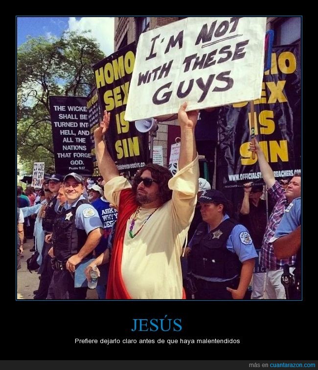 antihomosexuales,chicos,guys,jesus,manifestacion,policia