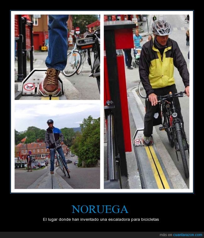 Noruega,esfuerzo,subida,escaladoras,Bicicletas,cuesta,frenar,ayuda
