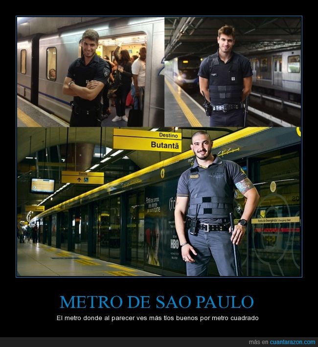 Brasil,guapo,Guardia,Guilherme Leão,hombre,metro,mundial,mundial 2014,Polícia,Rodrigo Nogueira,Sao Paulo,seguridad,tío