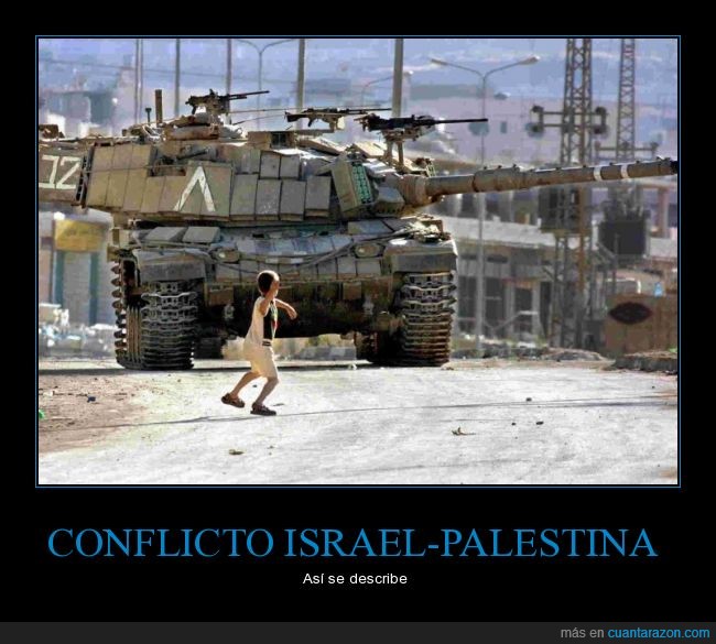 conflicto,israel,palestina,guerra,tanque,armado,niño,piedra,injusto