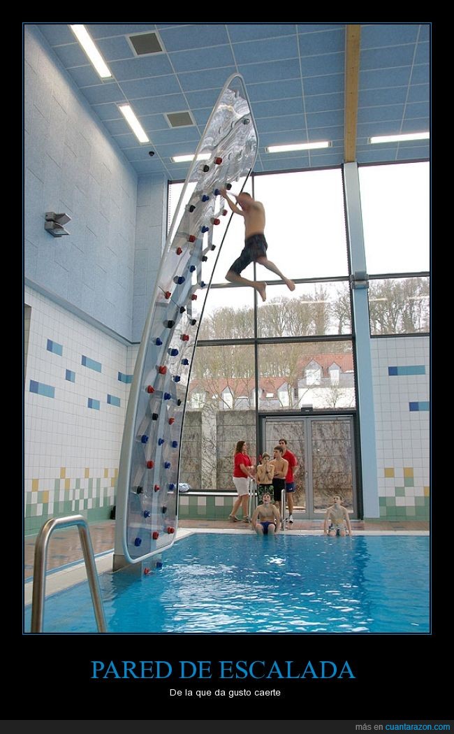 piscina,escalada,rapel,agua,arnés,caída,genial