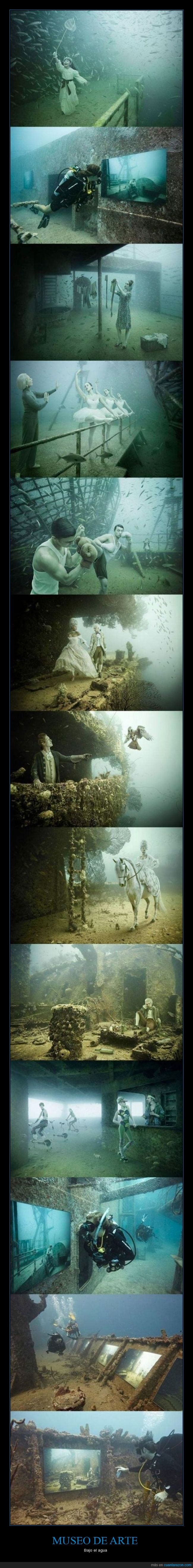 bajo el agua,mar,museo de arte,profundidad