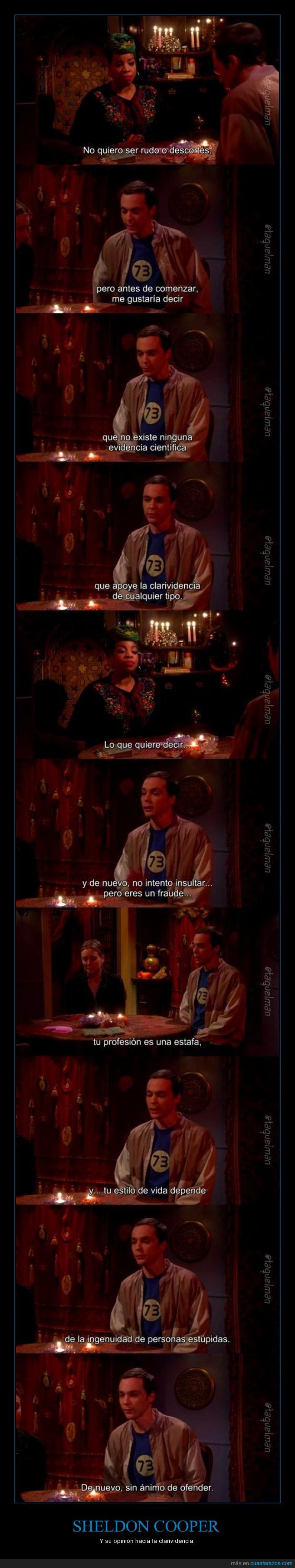 clarividencia,creer,incredulo,sarcasmo,Sheldon Cooper,the big bang theory