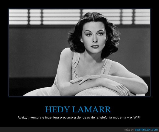 inventora,actriz,hermosa,wifi,telefonía,día del inventor,Hedy Lamarr