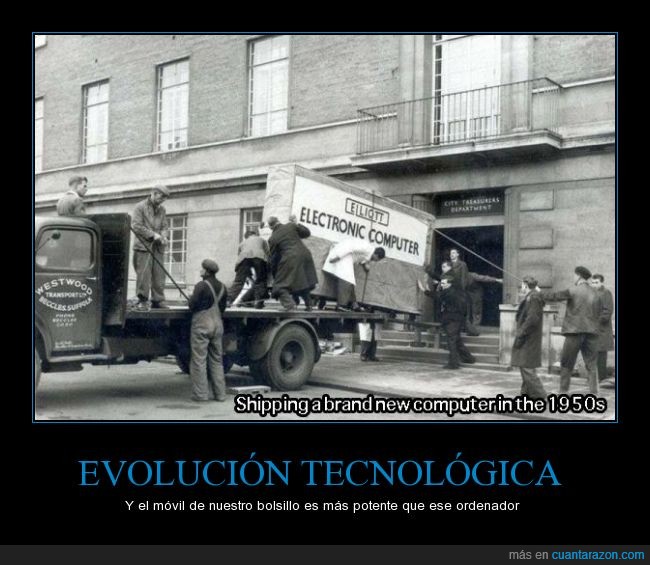 1950,año,caja,evolucion,furgoneta,gigante,llevar,moche,ordenador,tecnologia