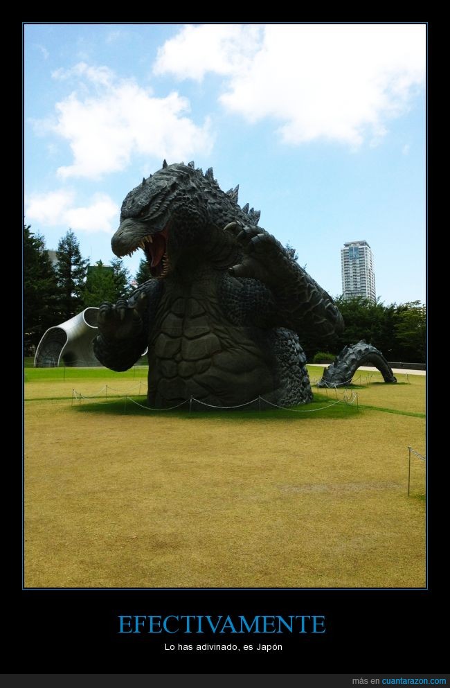 tokio,tokyo,jardín,pasto,parque,escultura,Godzilla,Japón
